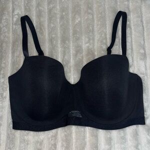 ThirdLove Black 24/7 Cotton T-shirt Bra with Adjustable Straps • 34 D 1/2